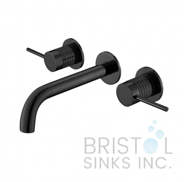 RAVENNA WALL-MOUNT BATHROOM FAUCET – MATTE BLACK